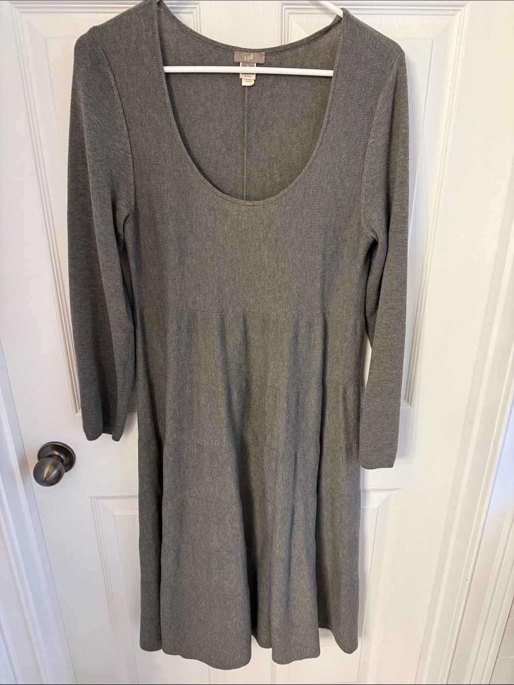 J. Jill grey knit dress size small. Excellent condition.
